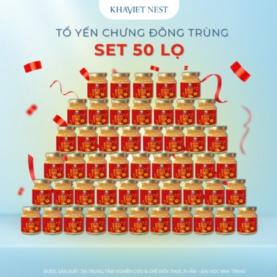 COMBO 50 TỔ YẾN ĐÔNG TRÙNG HẠ THẢO CHƯNG SẴN